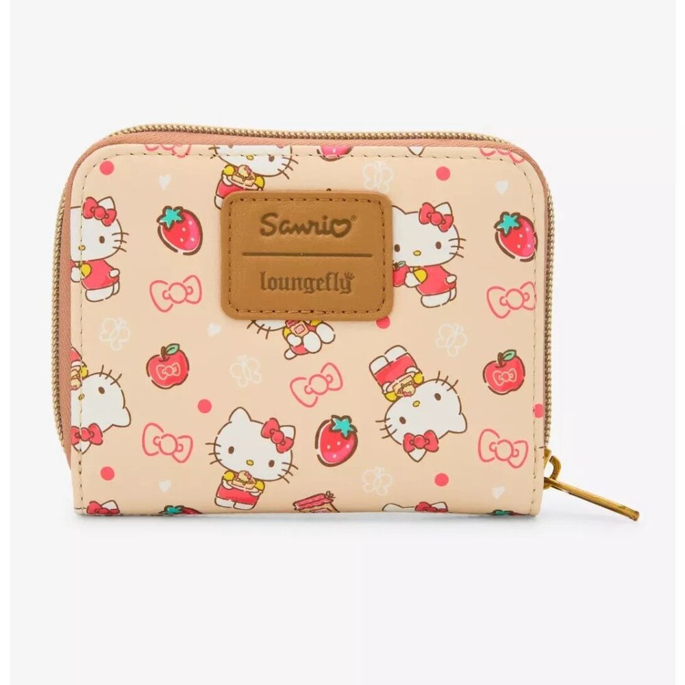 Loungefly Hello Kitty Wallet Jam Zip Around Sanrio New